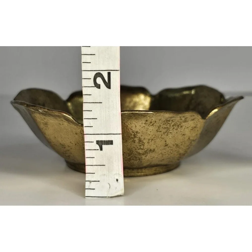 Vtg Collini Solid Brass Small Bowl Trinket‎ Dish